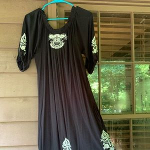 Women black midi/mini dress brand Johnny Was